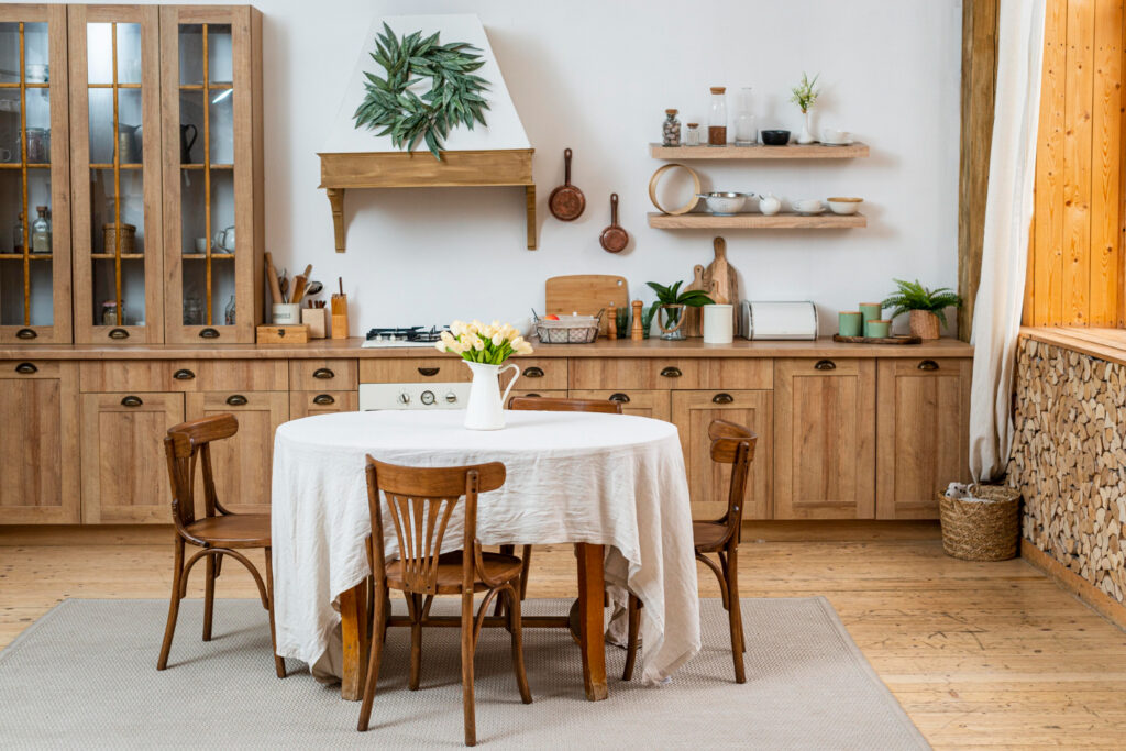 Cuisine rustique en chêne moderniser pour vendre ou pour mieux vivre